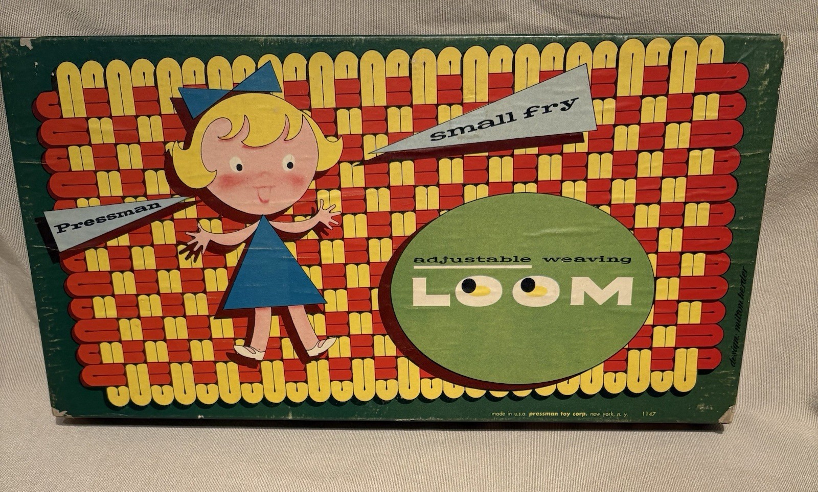 Vintage Pressman Small Fry Adjustable Weaving Loom Hook Included