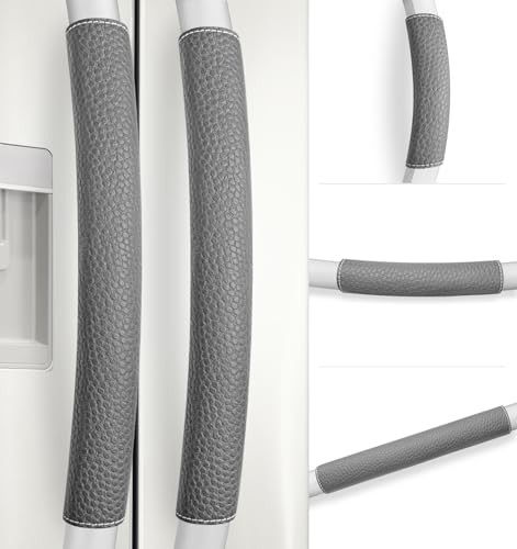 Refrigerator Handle Covers PCS, Adjustable Appliance Handle Covers, 5 Dark Gray