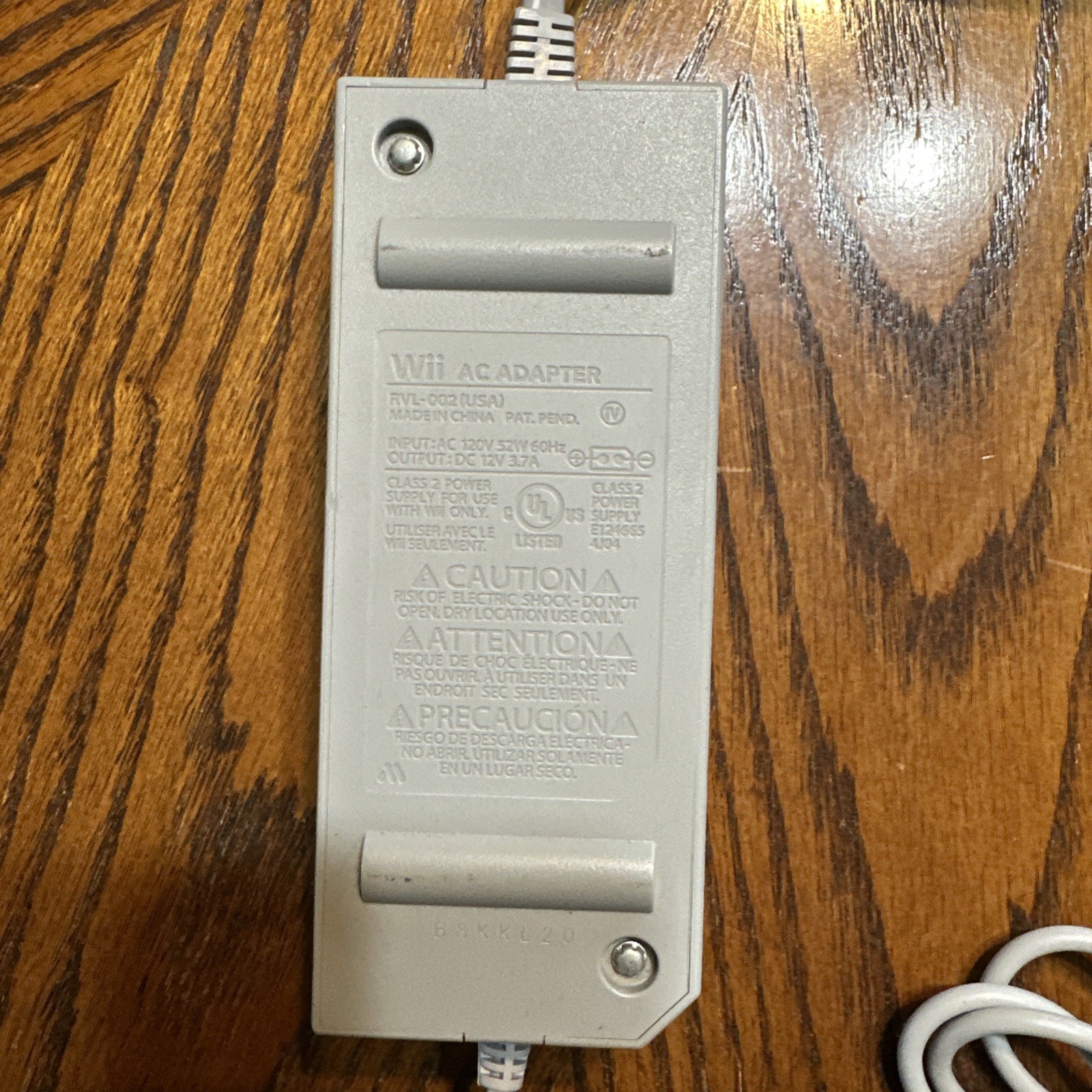 Nintendo Wii Power Supply Original Genuine OEM AC Adapter Cord Brick RVL-002