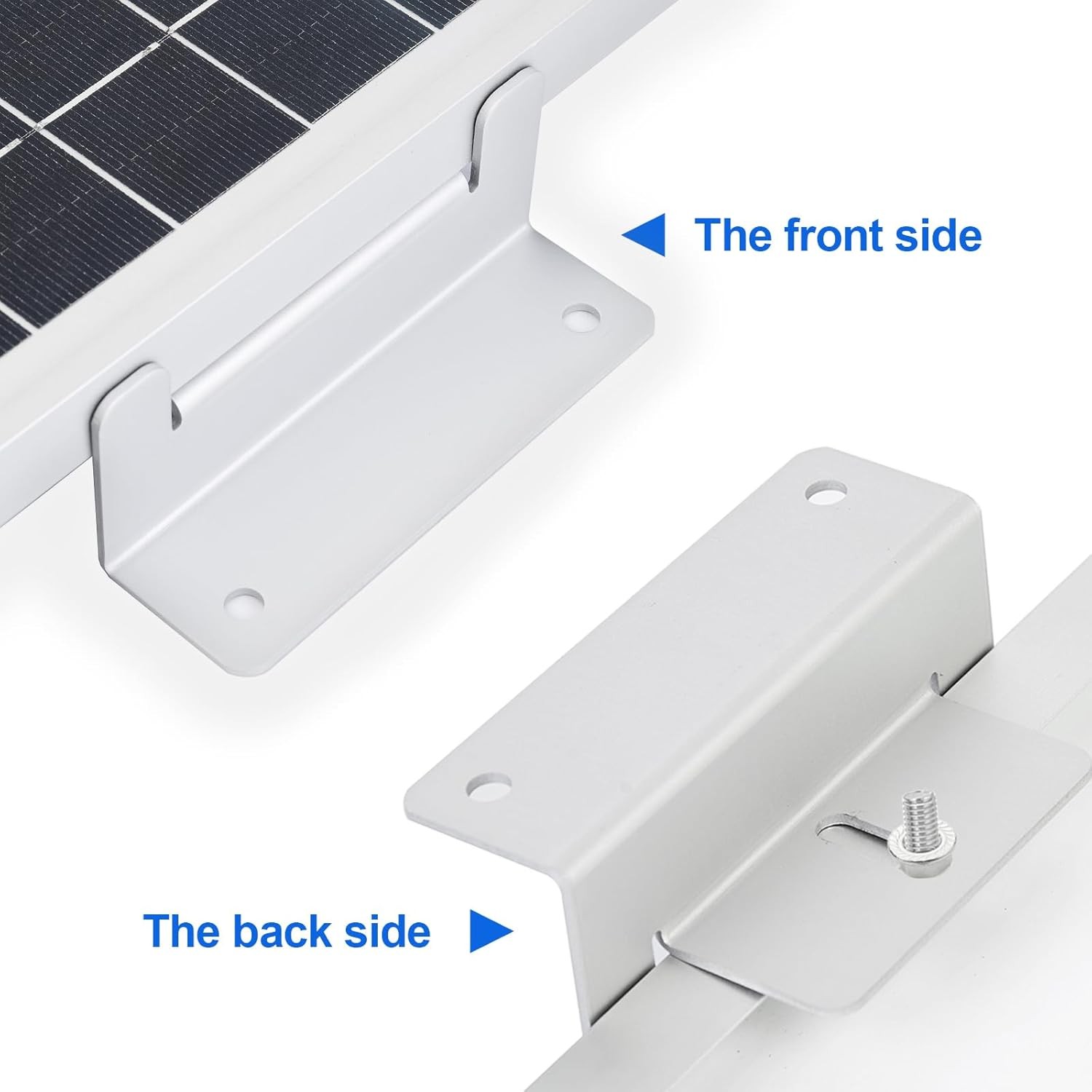 16 Units Solar Panel Mounting Brackets,Z 4 Pack Z Bracket, silvery