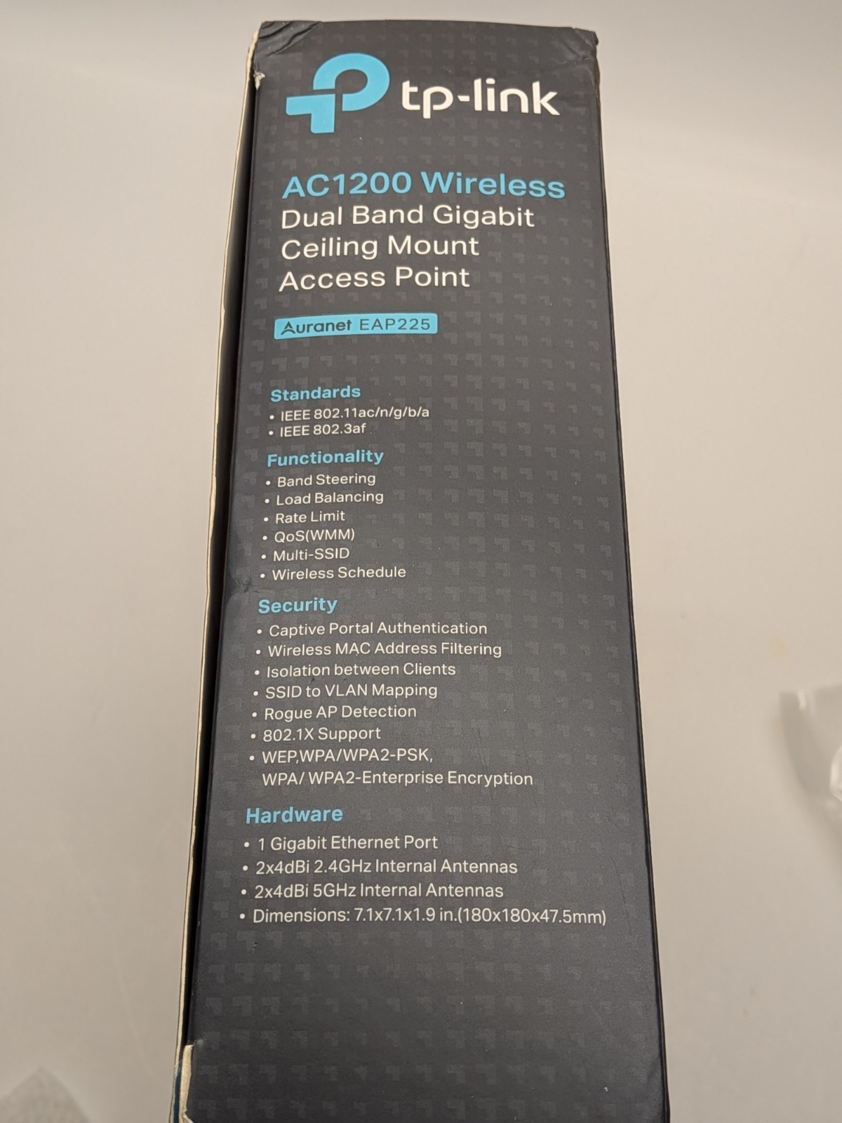 TP-Link AC1200 Wireless Dual Band EAP225(US) Gigabit Ceiling Mount Access Point