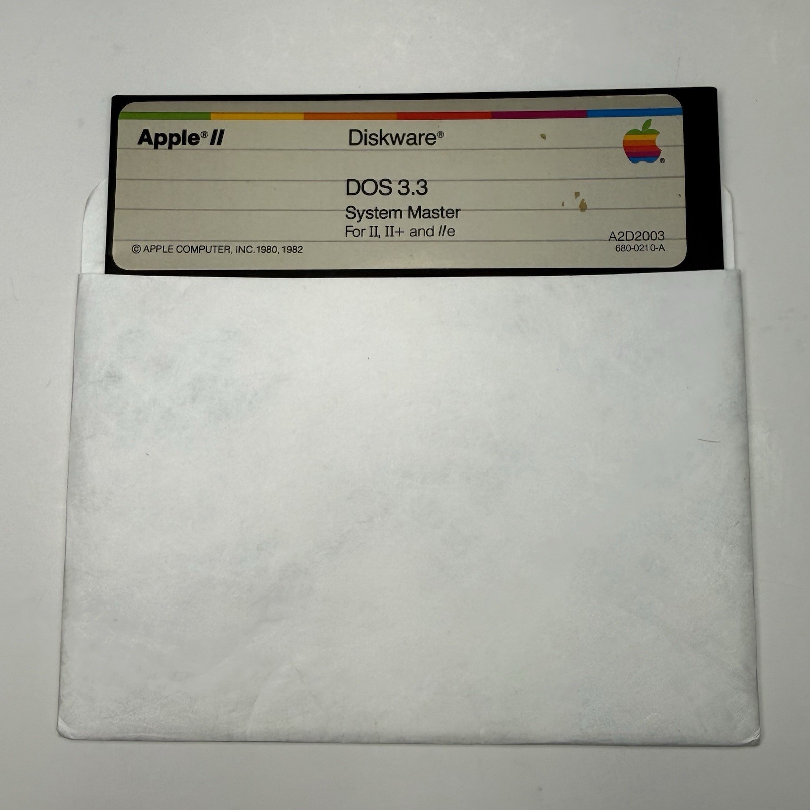 Apple II Diskware DOS 3.3 System Master for II, II+, and lle Untested 5.25"