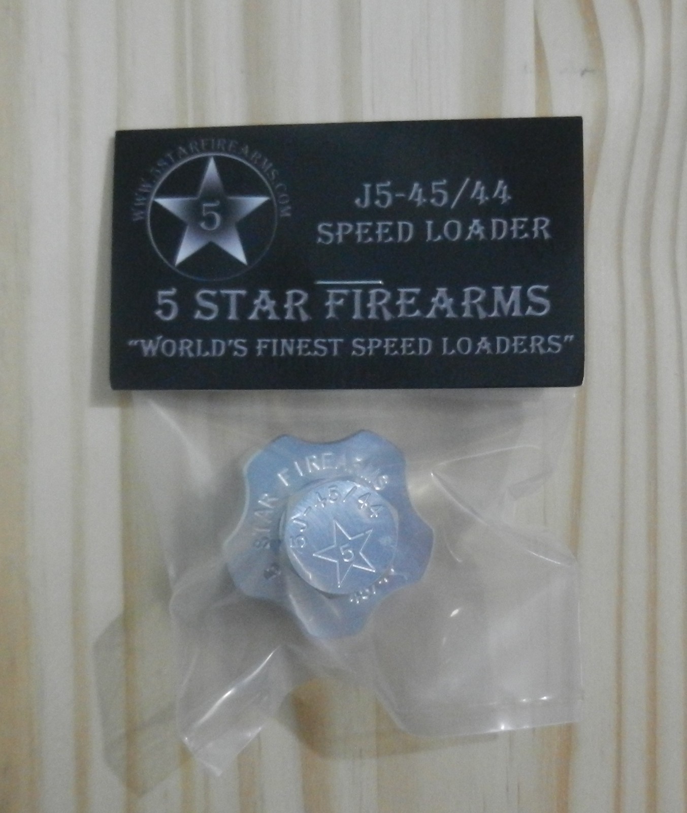 Aluminum Speedloader, Speed Loader;  Judge, BDog; Hlds 5 Rnds 44, 45 ;  J5-45/44