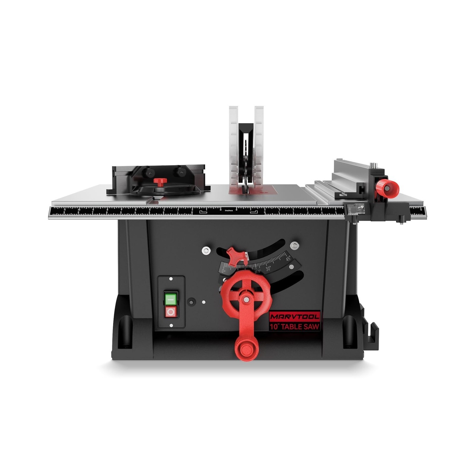 15Amp Portable Table Saw 10 inch, 4600RPM Compact Tablesaw with 36T Blade, 90...