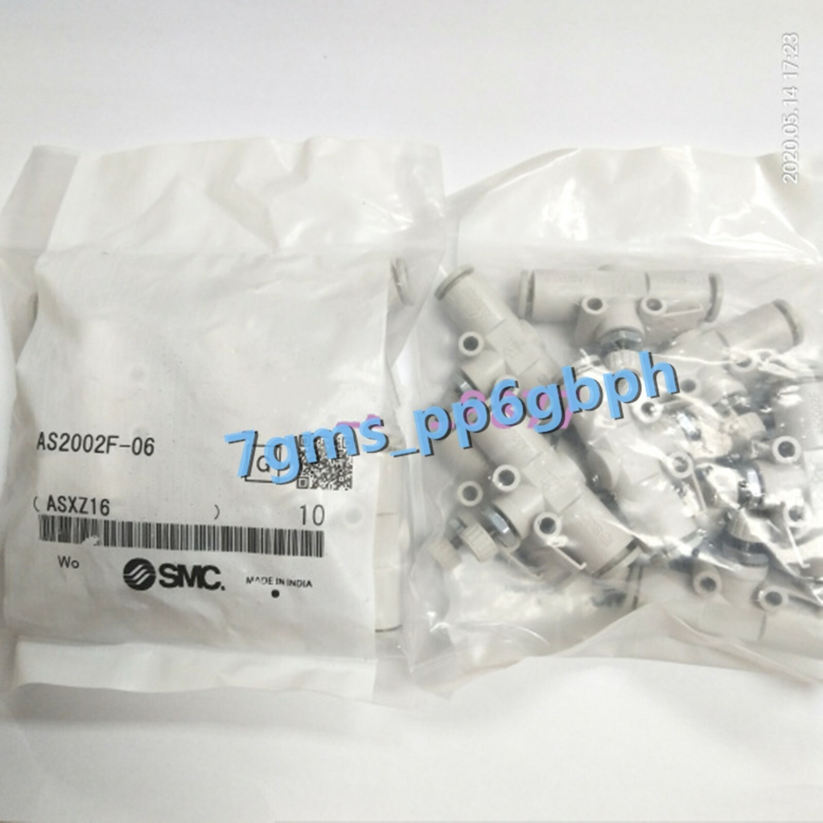 2 PCS NEW SMC throttle valve AS2002F-06 *le
