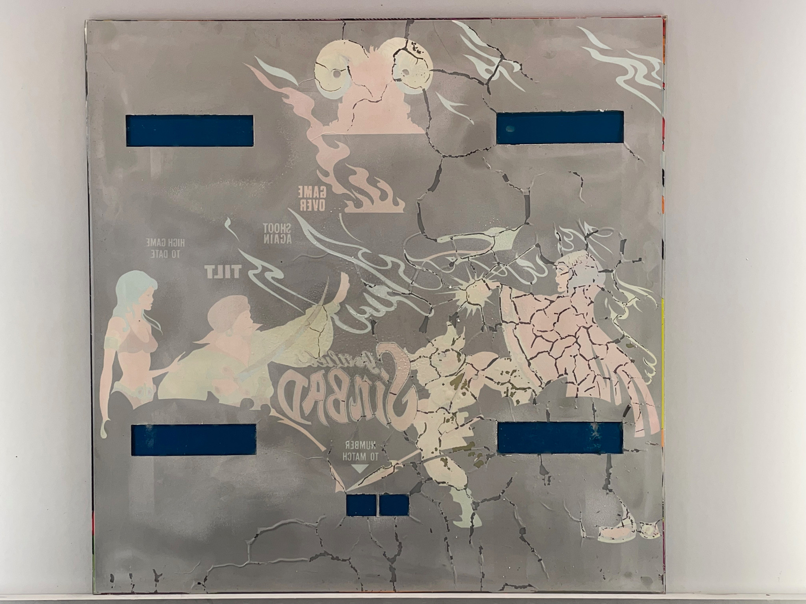 Gottlieb Sinbad Pinball Machine Game Backglass ORIGINAL