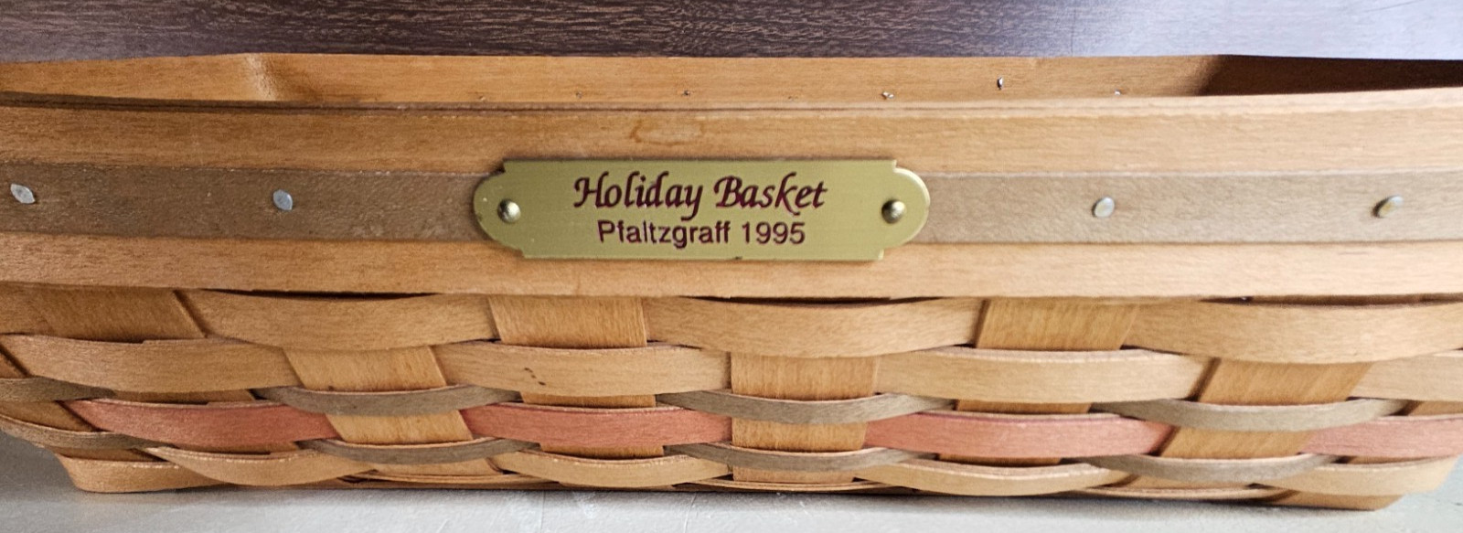Holiday Basket Pfaltzgraff 1995