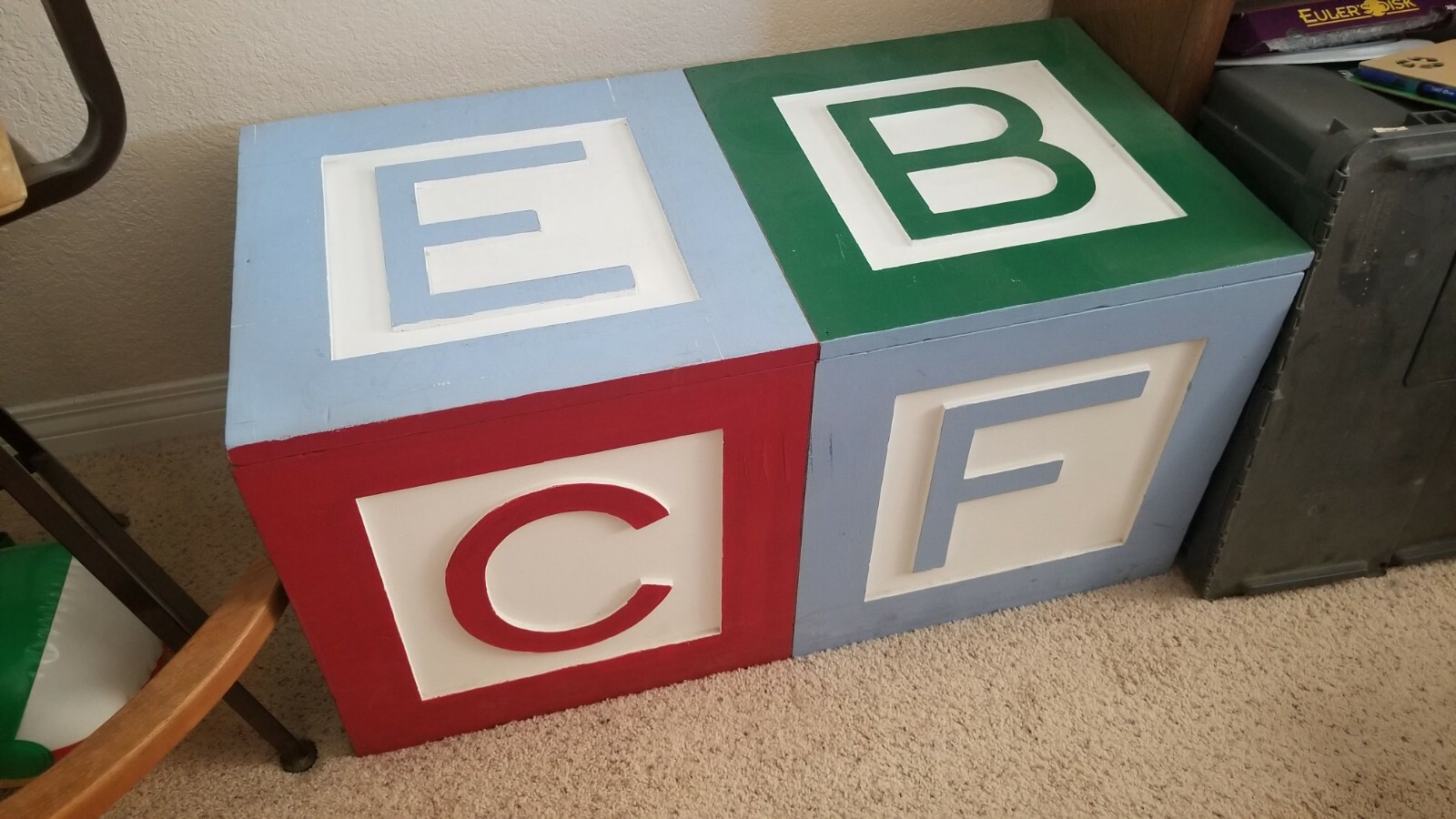 Vintage Toy Chest from 1950s - Handmade and in Great Shape!