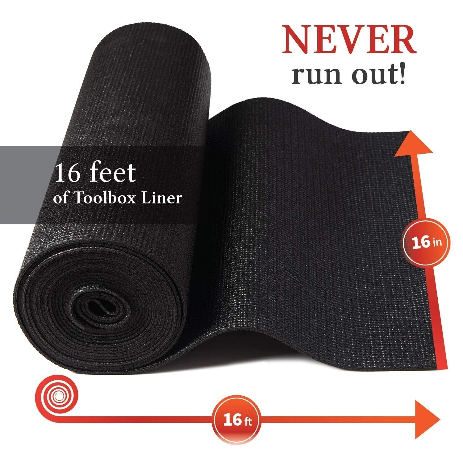 B&C Home Goods Anti-Slip Toolbox Liner - Adjustable, Protects Tools