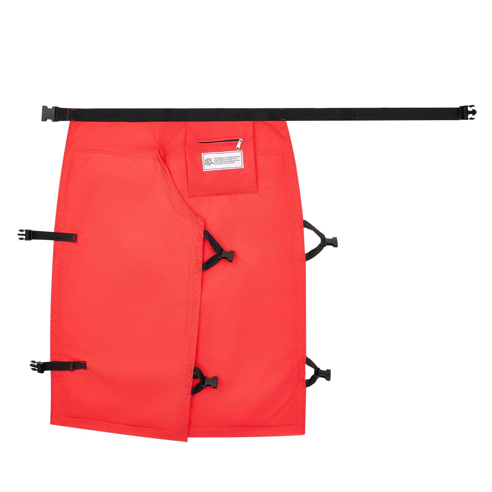 ASTM-Certified Chainsaw Chaps: Apron Style, 8-Layer, Breathable, Adjustable