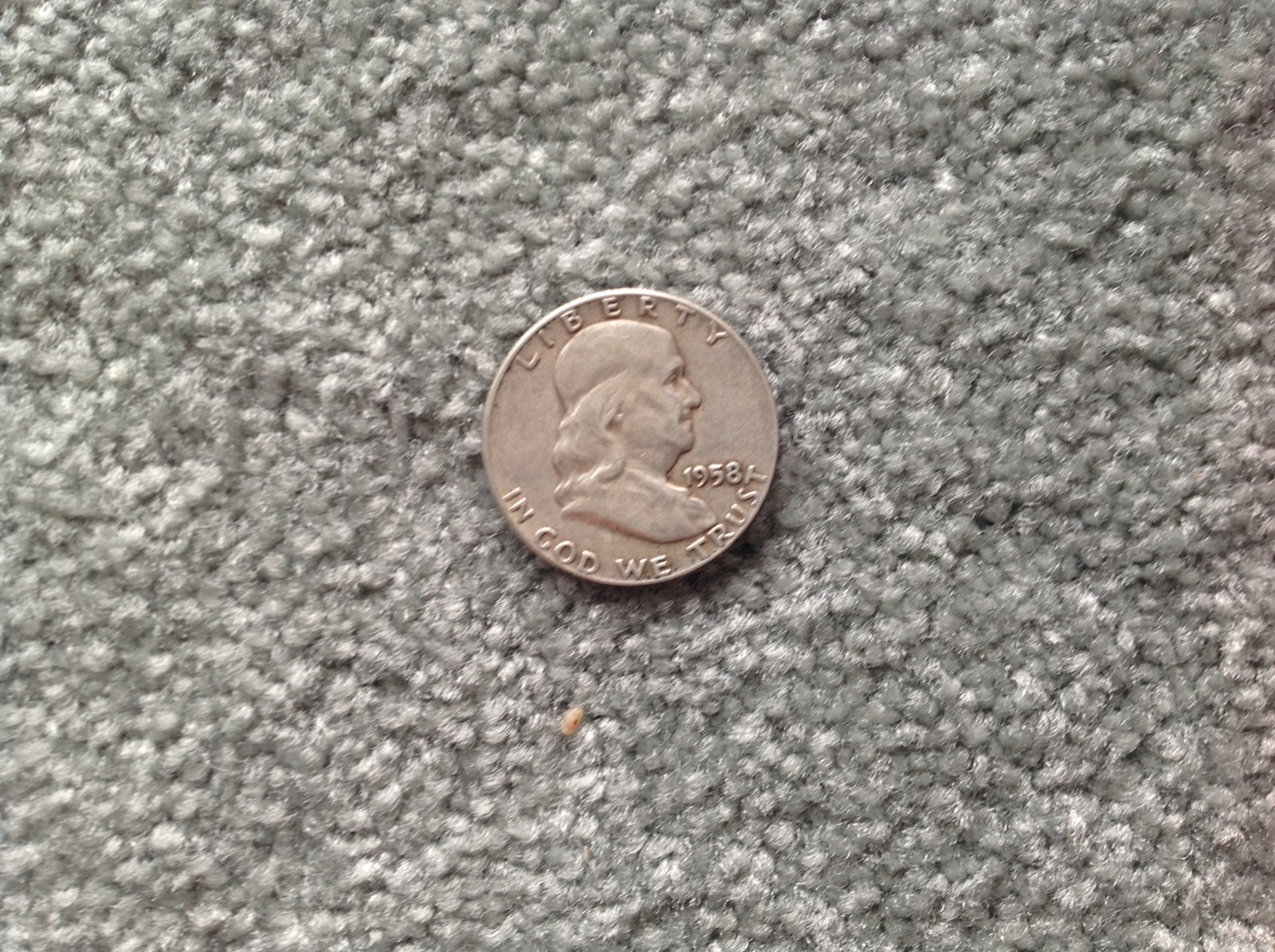 1958 Franklin Half Dollar (tan/gray)