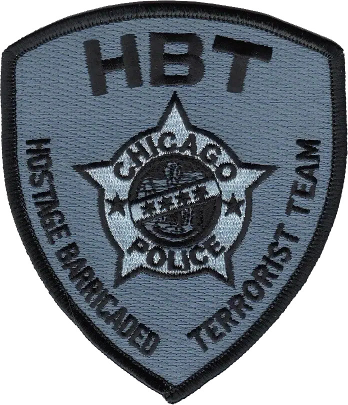 CHICAGO POLICE SHOULDER PATCH: HBT Team Subdued