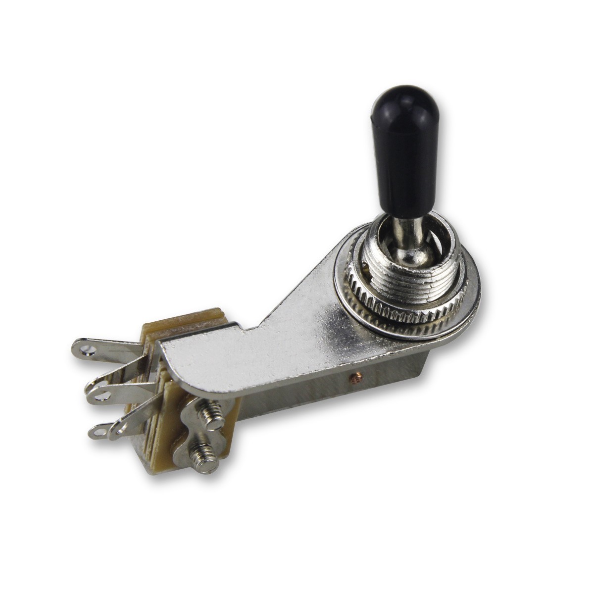 2PCS SG ES L-Type Guitar 3-Way Toggle Switch Right-Angle Nickel with Tip Caps