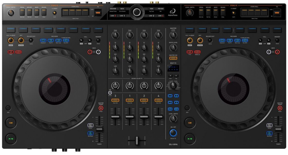 DDJ-GRV6 Controller bundle w/ Case,workstation,Speaker,Covers,Cables,Mic,Trolley