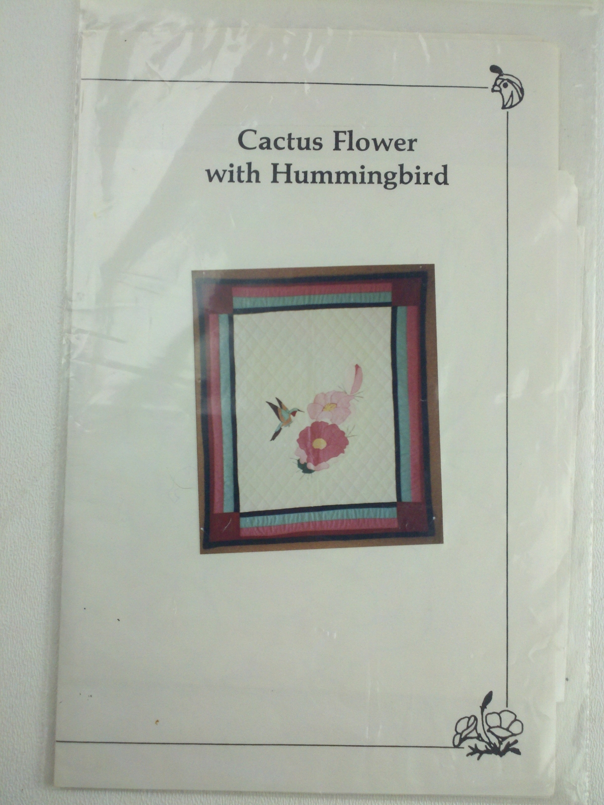 Cactus Flower with Hummingbird - The Quail and Poppy