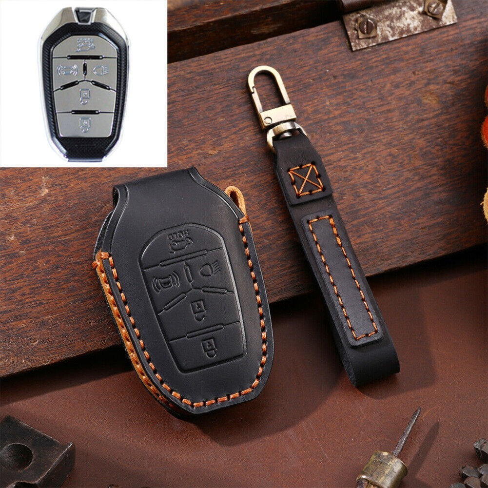 Leather Protective Case for Car Keys Compatible with For Ssang Yong 2020