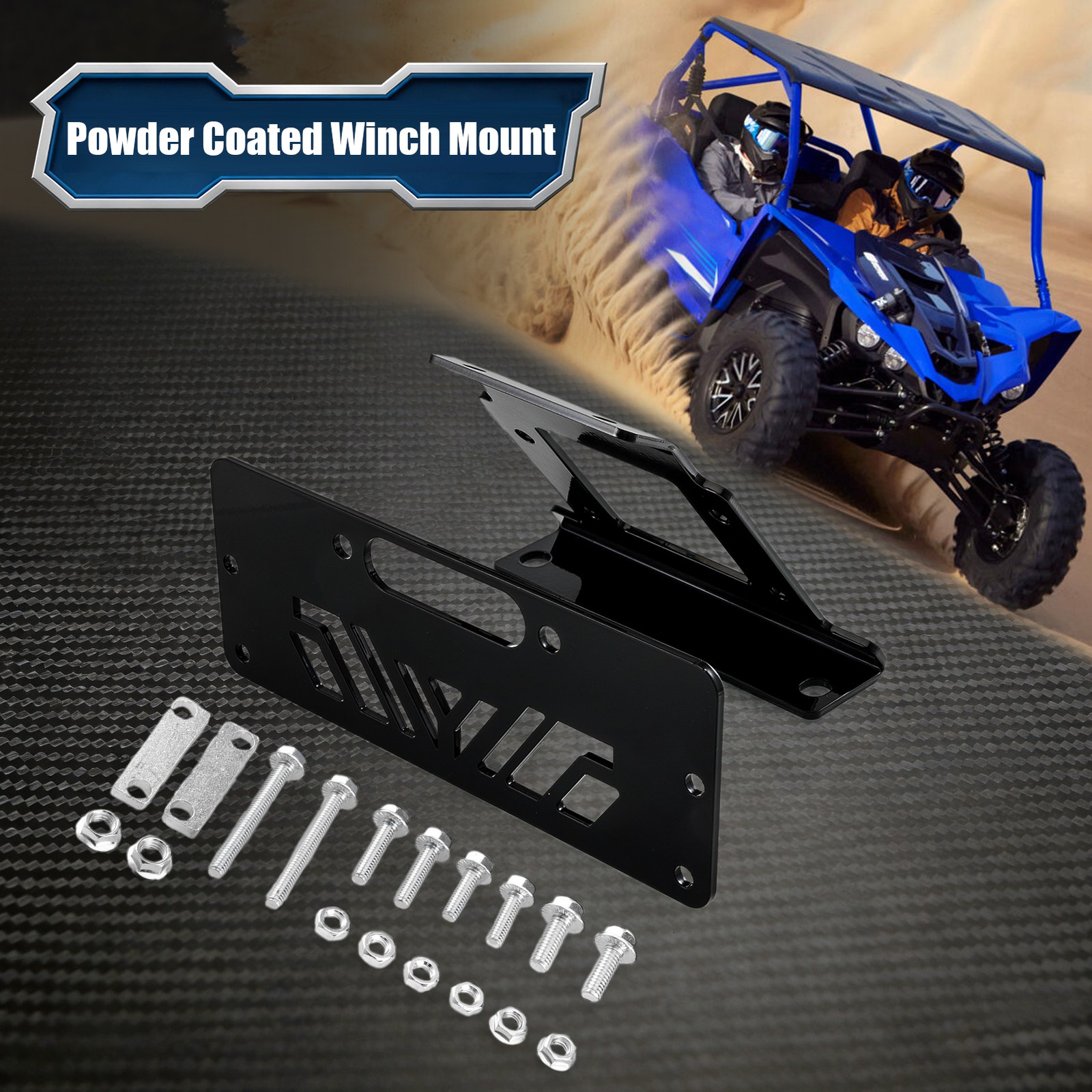 UTV Winch Mounting Bracket Fits Yamaha YXZ All Models（2016-2025）