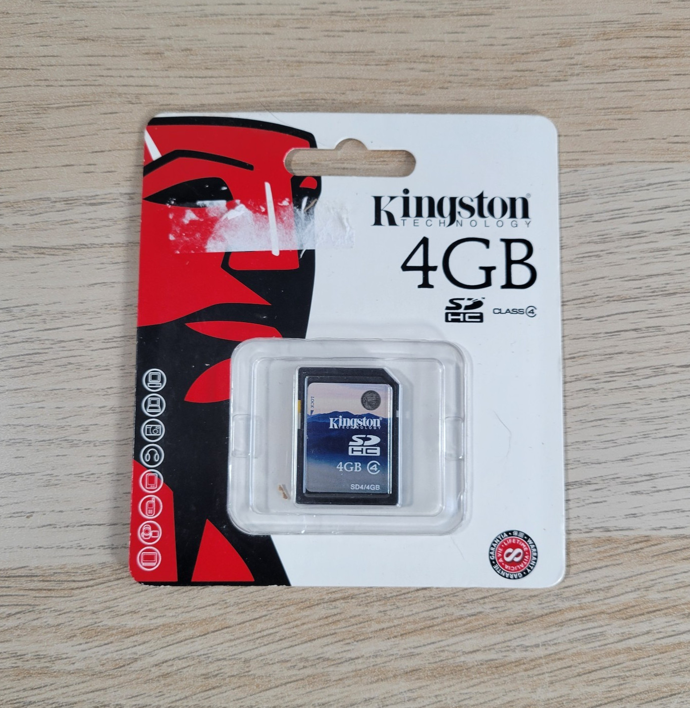 Kingston 4GB SD Memory Card (SD4/4GB) Class 4(R15) New Sealed
