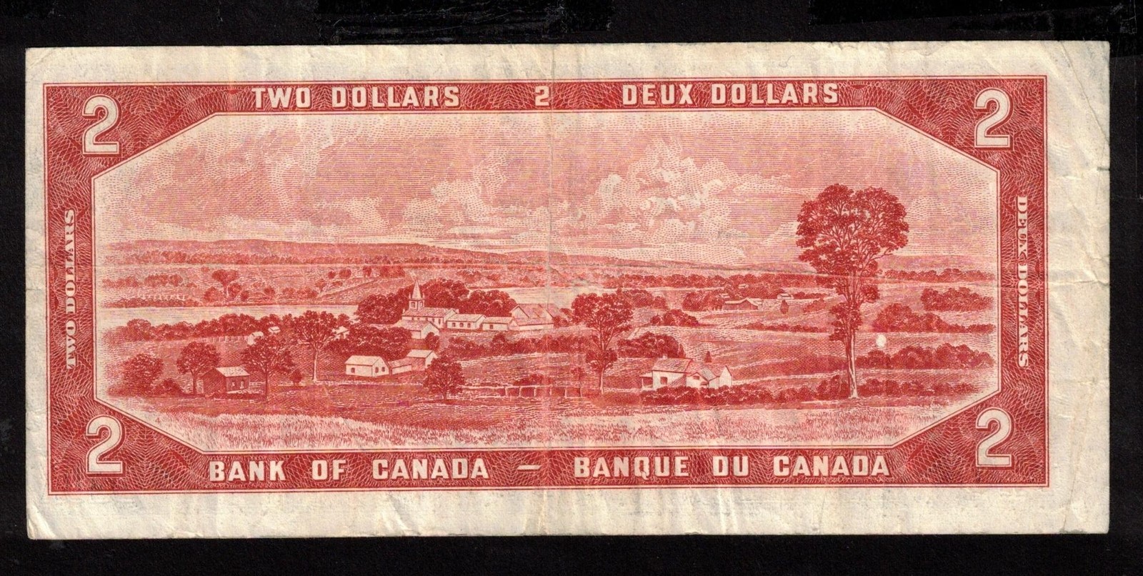 1954 Canada $2 dollar devils face note Coyne Towers B/B 1170670 VF
