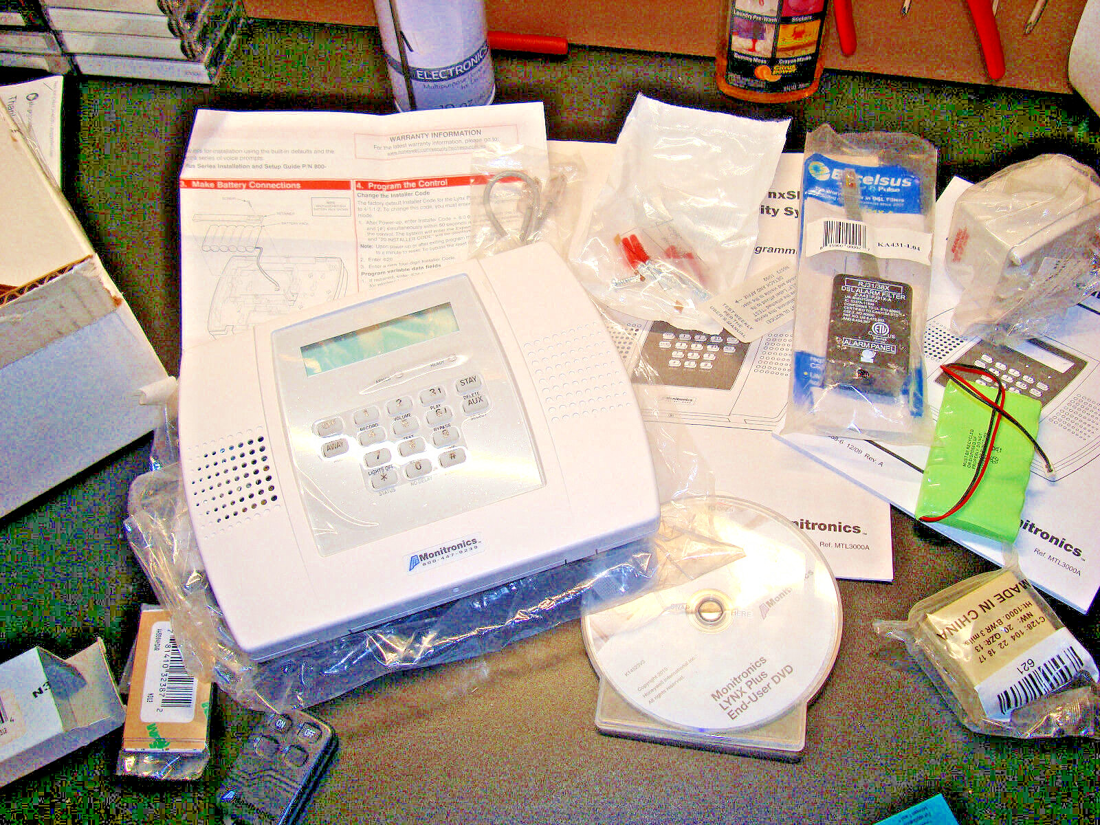 LynxSIA Plus Security System - Monitronics PLUS - MTL3000A