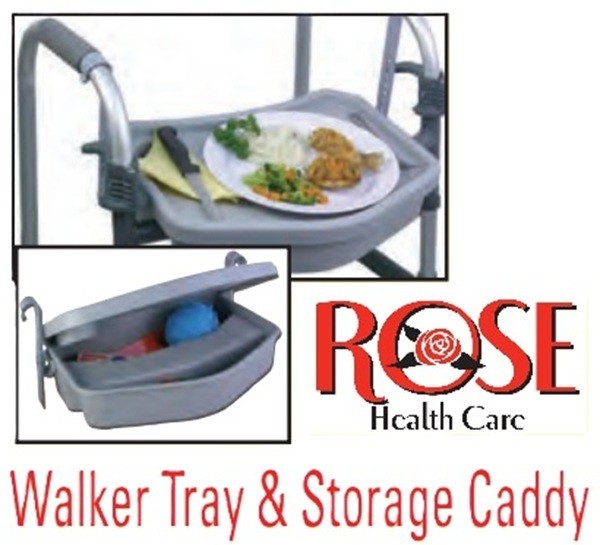 Walker Caddy, Walker Tray with Storage Caddy