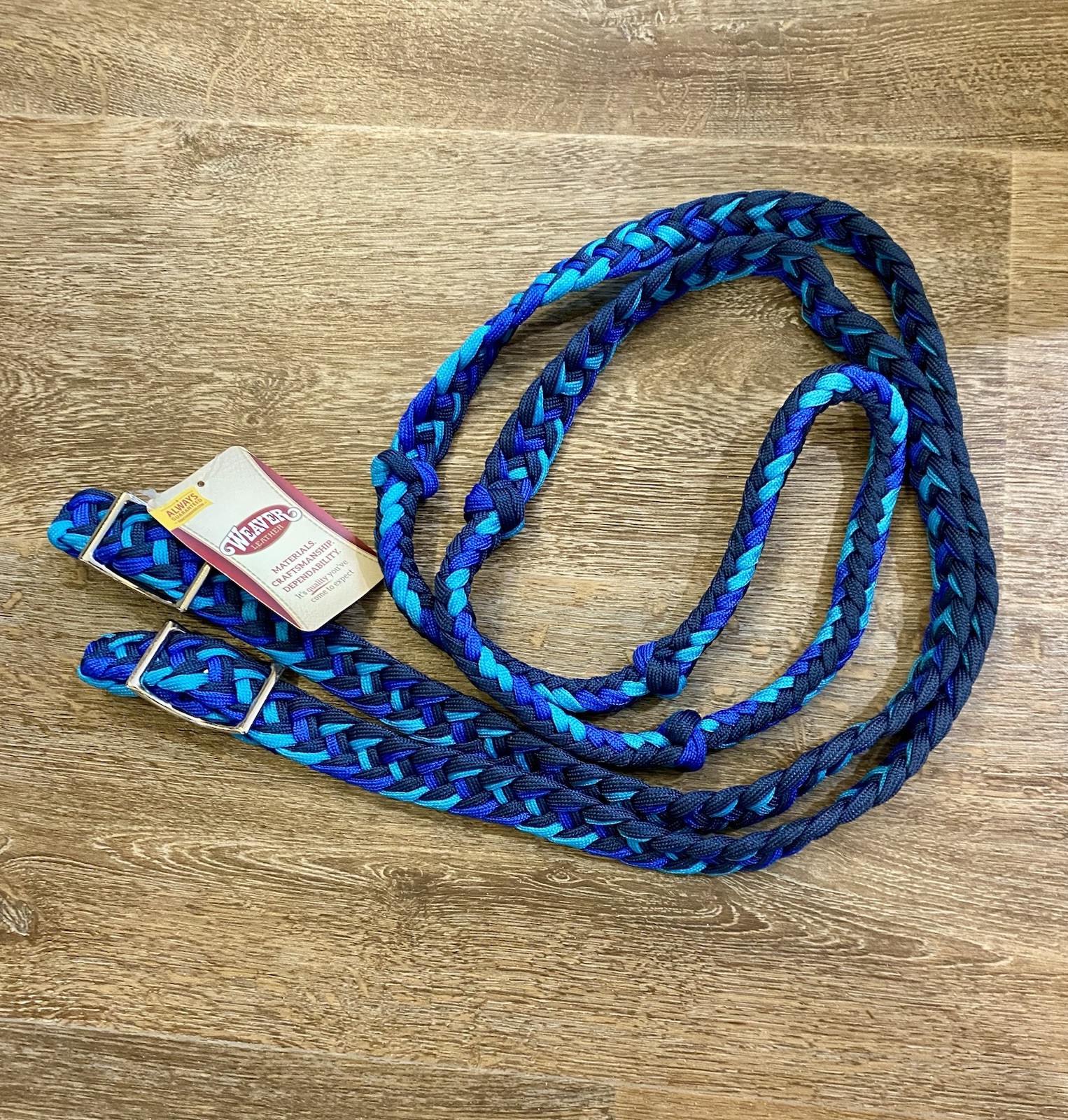 Weaver Braided Barrel Reins, 8 Ft
