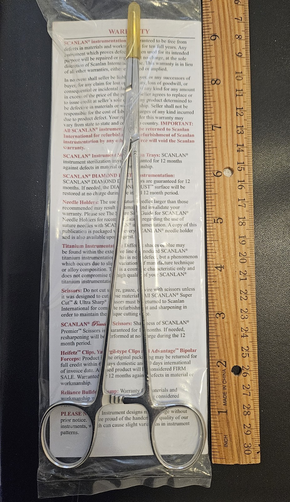 Scanlan Bengolea Forceps Curved 9 1/2" / 24cm Surgical Steel Instrument