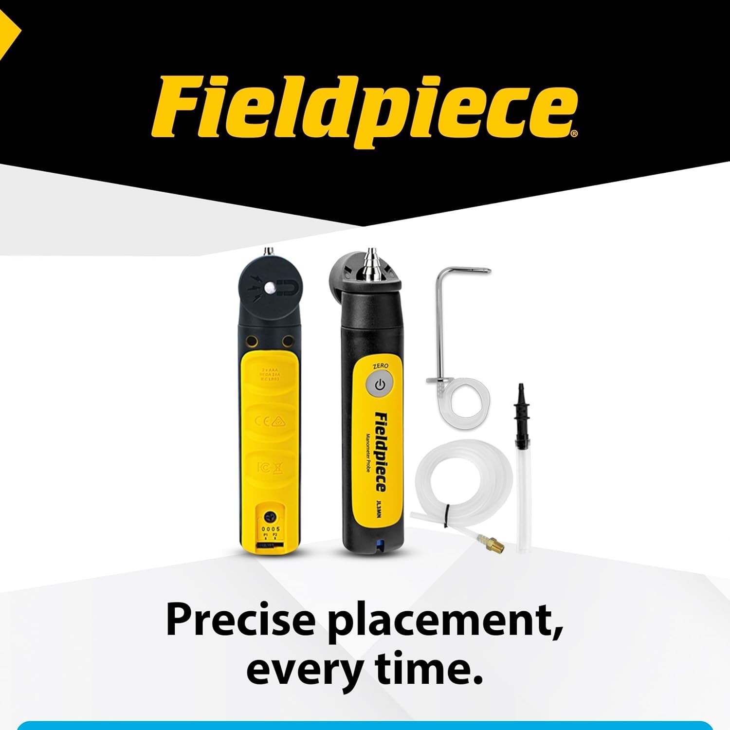 Dual Port Manometer Probe Kit with Wireless Range for HVAC Pressure Measurement