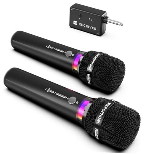 Wireless Microphone, Rechargeable Wireless Microphones with One-to-One Chip