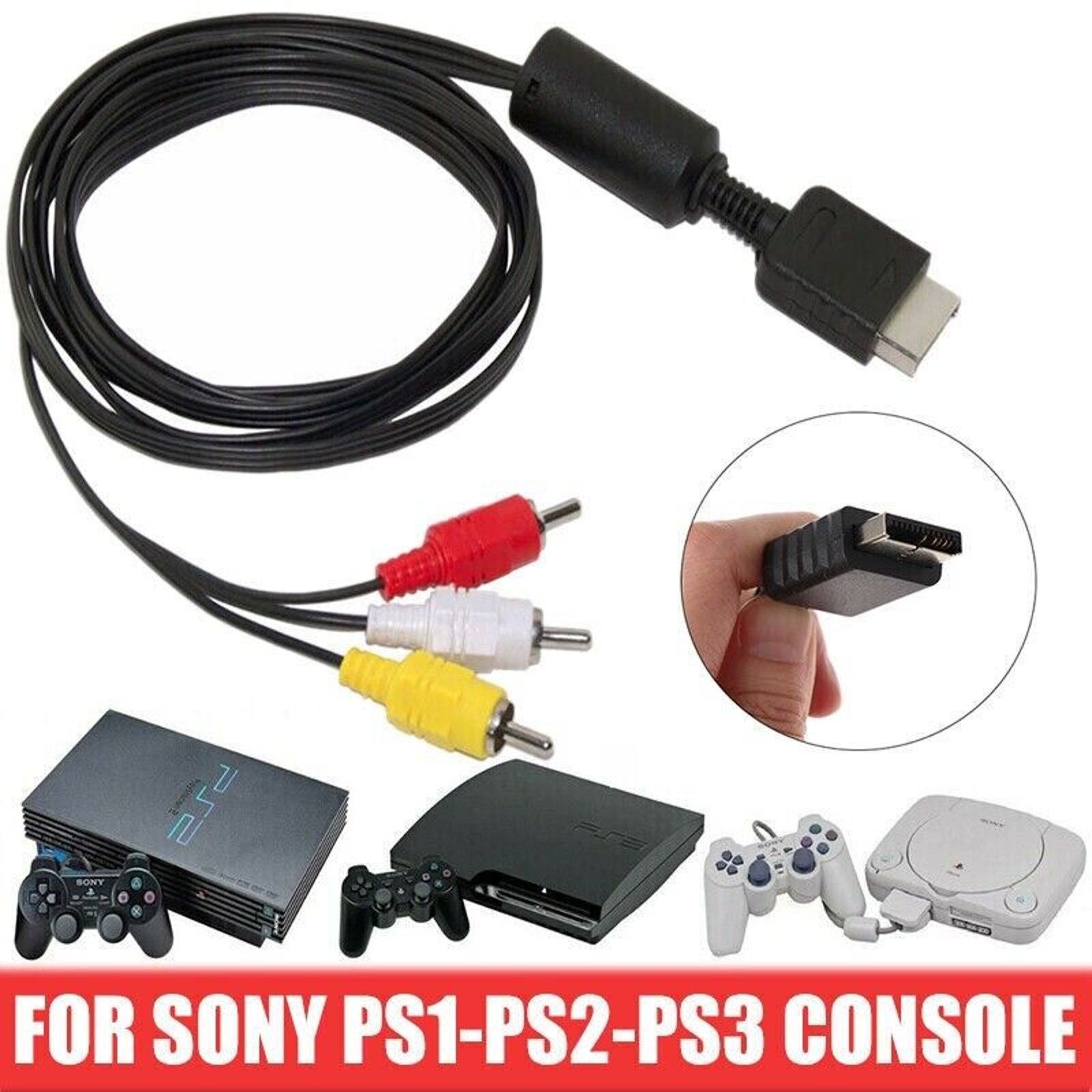 PlayStation PS3 PS2 PS1 Console System AV Audio Video Cable Cord