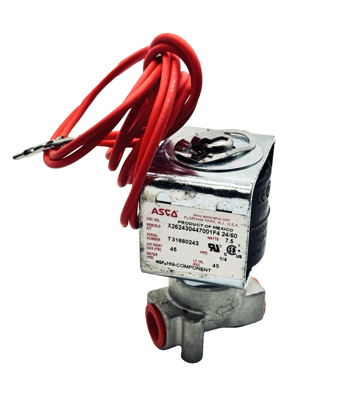 OEM Frymaster Valve Assembly Solenoid 1067598SP