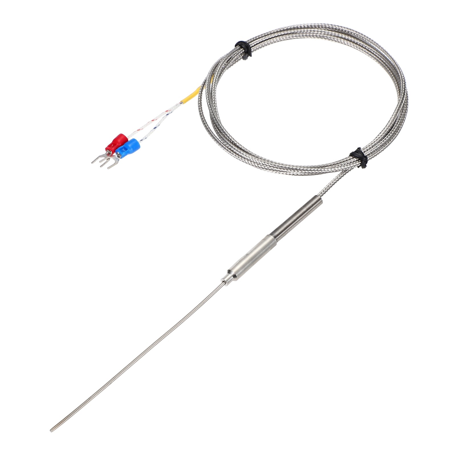 K Type Thermocouple Temperature Sensor Probe 1.5x100mm 4.9ft Wire 0-1100°C