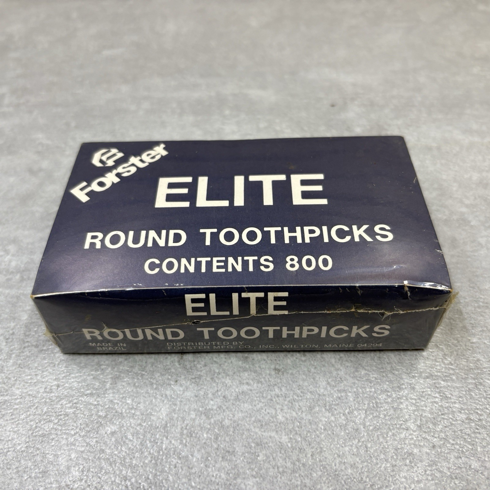 800 Count Forster ELITE Round Wooden Toothpicks Brazil NEW SEALED
