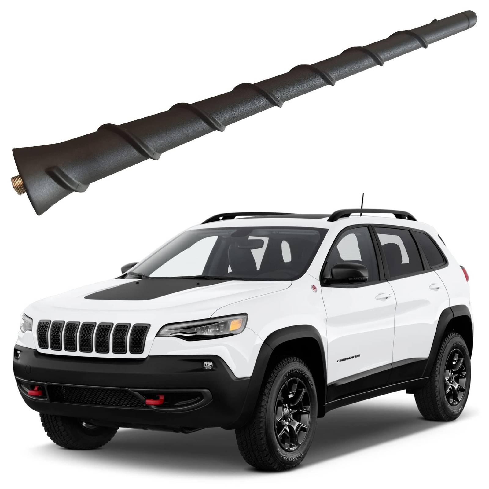 Rubber Antenna for Jeep Cherokee (2014-2021), Jeep Cherokee Antenna - Car Was...