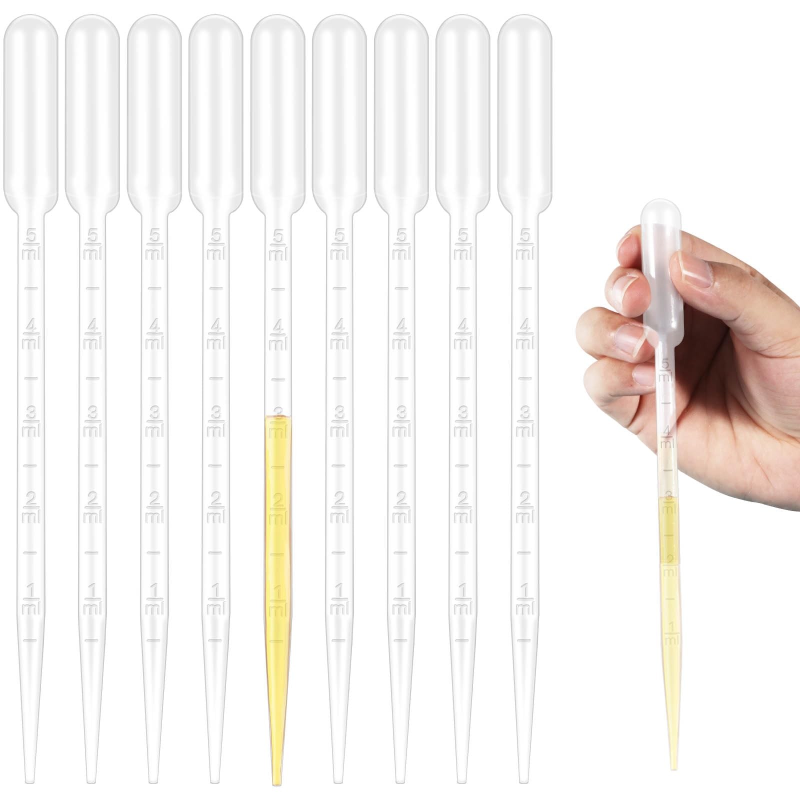 25Pcs 5ML Pipettes Dropper Disposable Pipettes Plastic Dropper for Lab Scien...