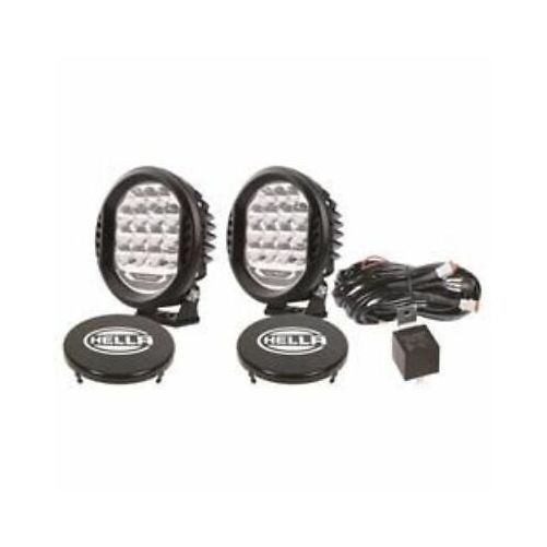 Hella 358117171 ValueFit Round LED Driving Light; Clear Lens - 22.5 Watts