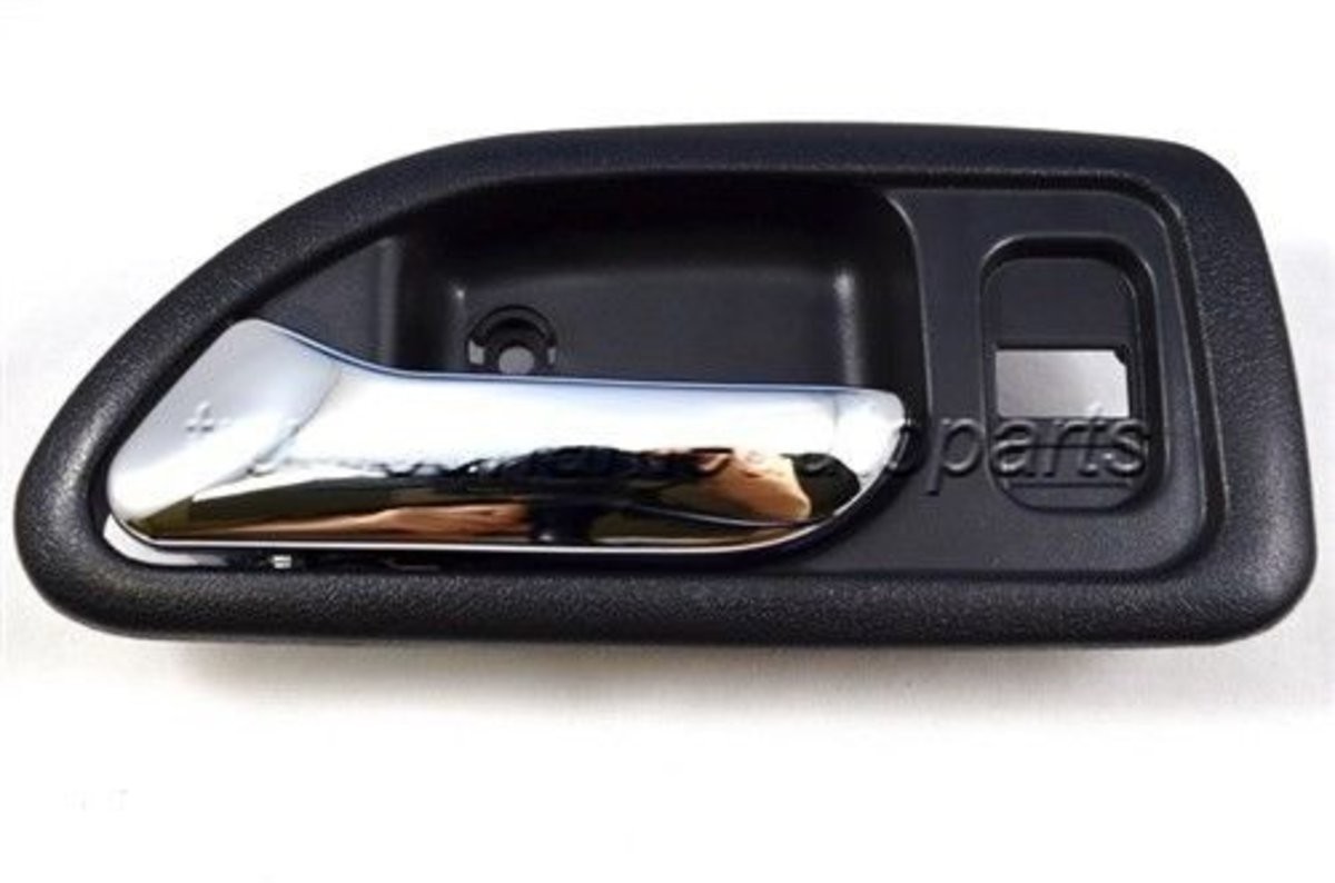 fits 1994 to 1997 Honda Accord Interior Door Handle Front Left Gray Dark Sedan