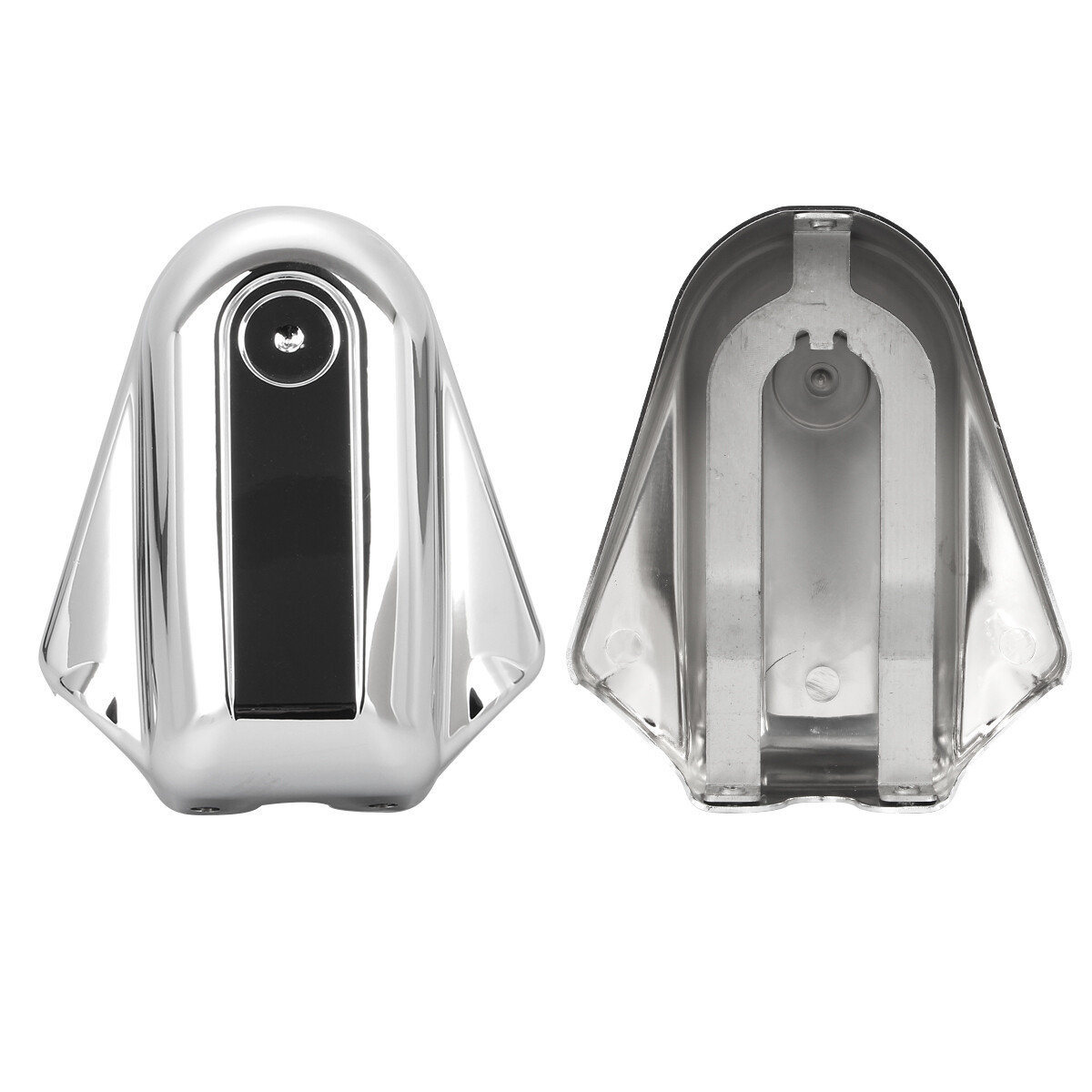 Pair Rear Axle Covers Swingarm Cap Chrome Bar Shield for Harley Softail 2008-19