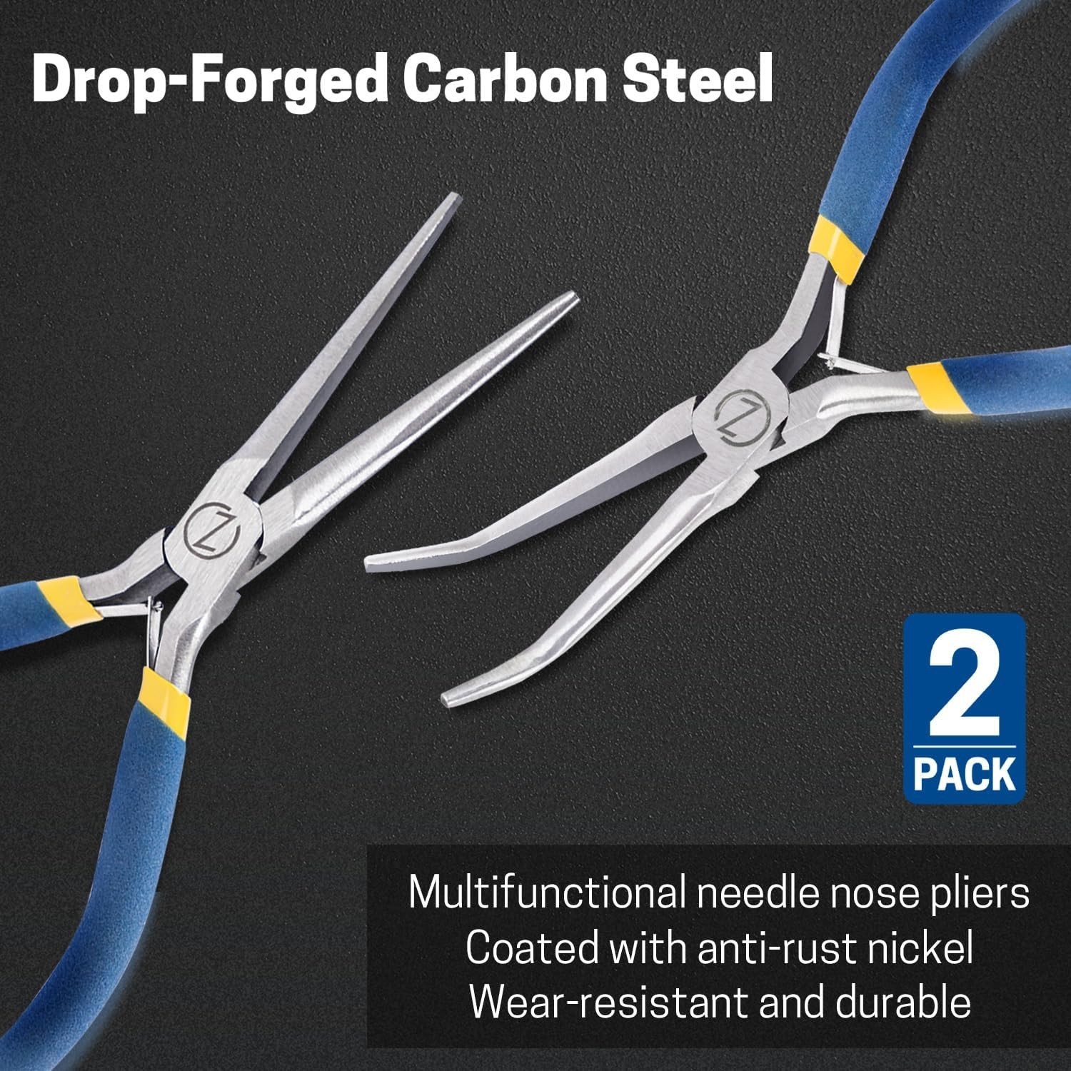 6” Mini Needle Nose Pliers Set - 2PCS for Precision Crafting & Maintenance
