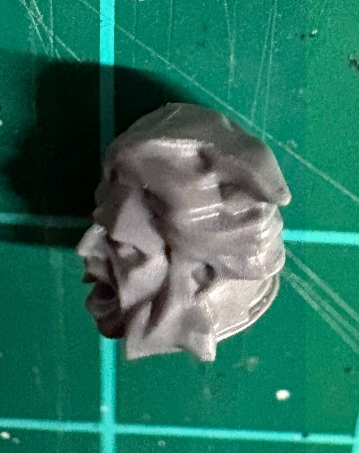 Unique Space Wolf-Style Space Marine Head– Type A Piece, Kitbash Unhelmeted