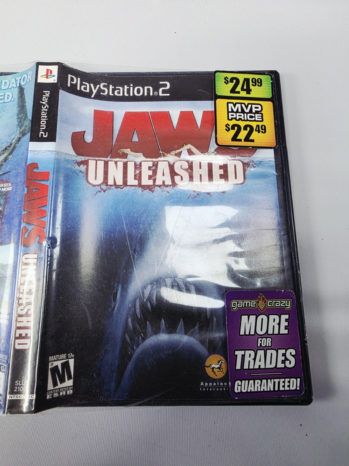 Jaws Unleashed Sony PlayStation 2 2006 ORIGINAL CASE ONLY w/Manual Included