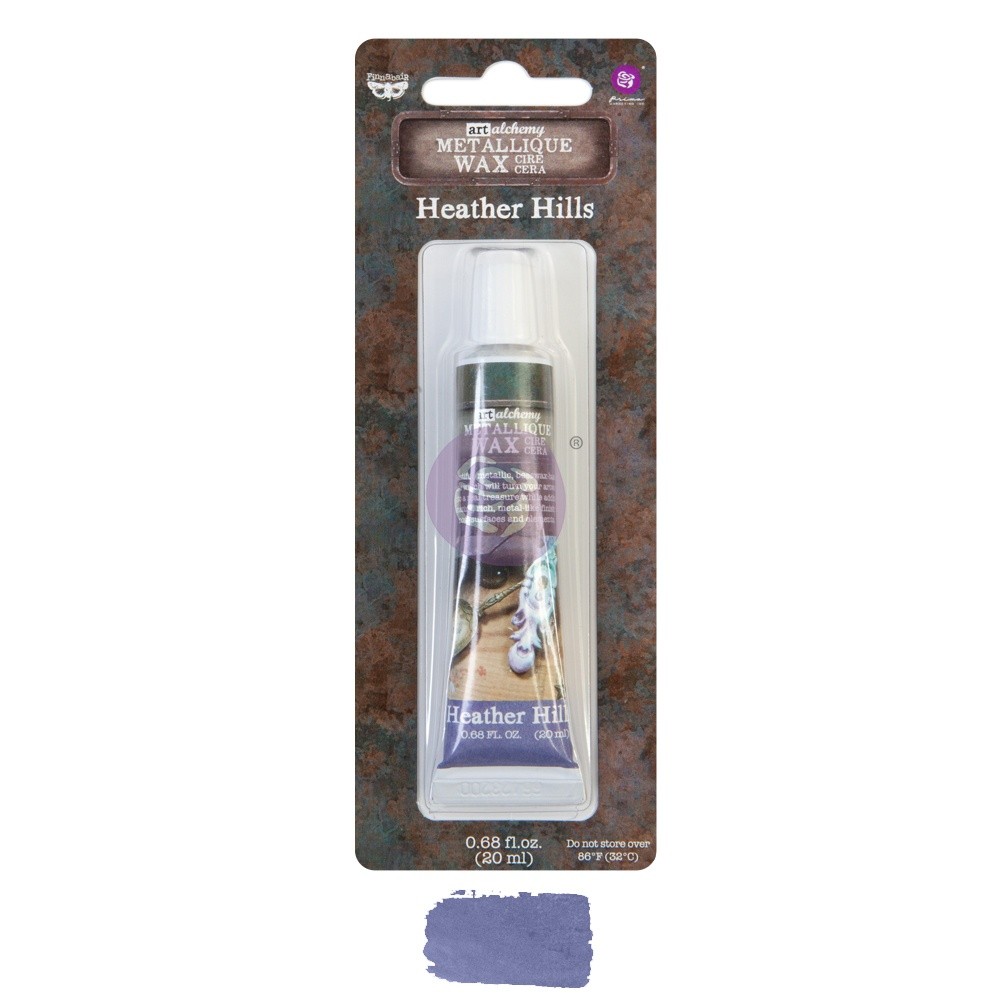 Finnabair Art Alchemy Metallique Wax .68 Fluid Ounce-Heather Hills