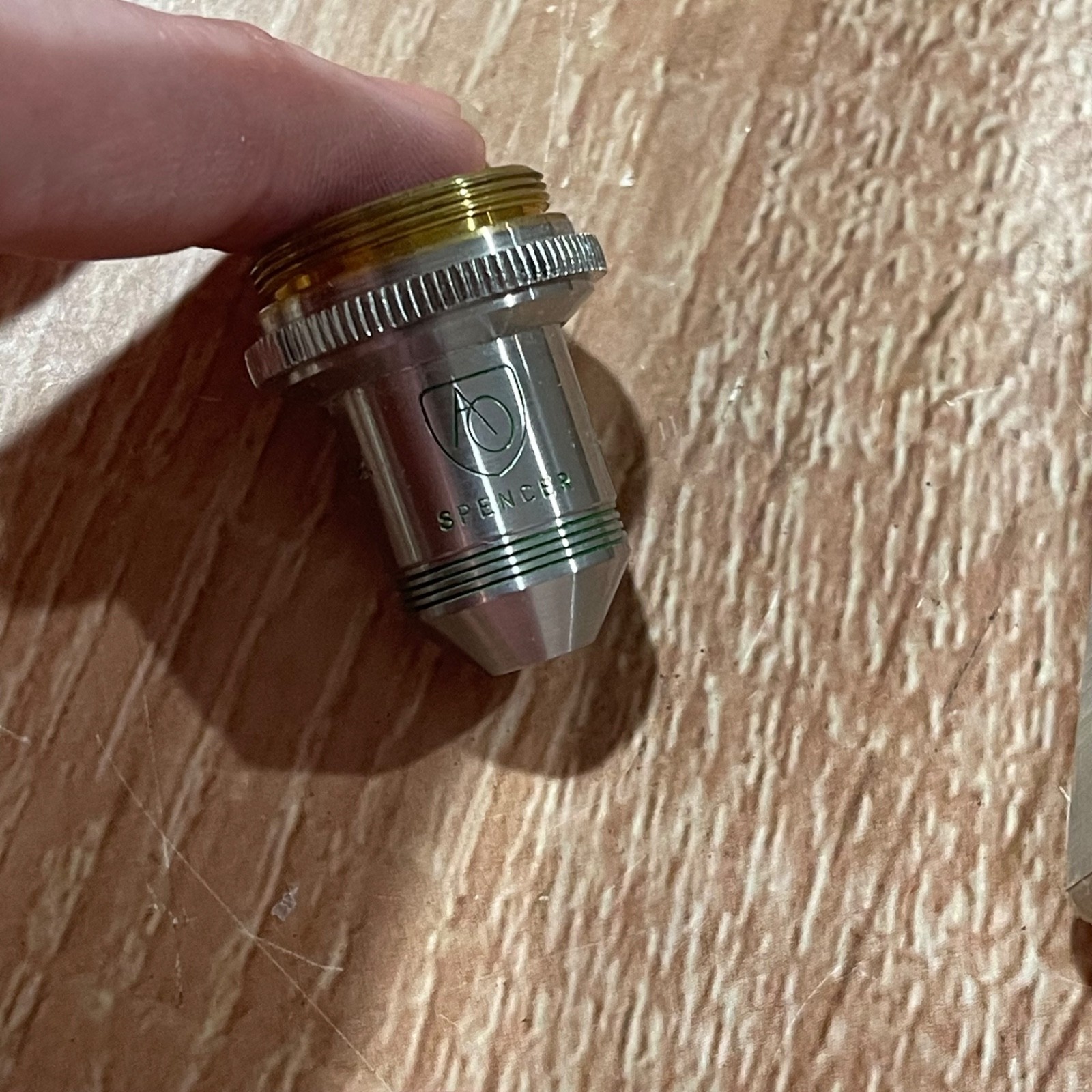AO Spencer Microscope Objectives Lens - Two Lens - 43X & 10X