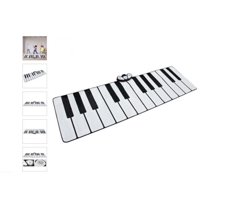 25 Key Gigantic Piano Keyboard Play Mat w/ 8 Instrument Settings Jumbo Keyboard