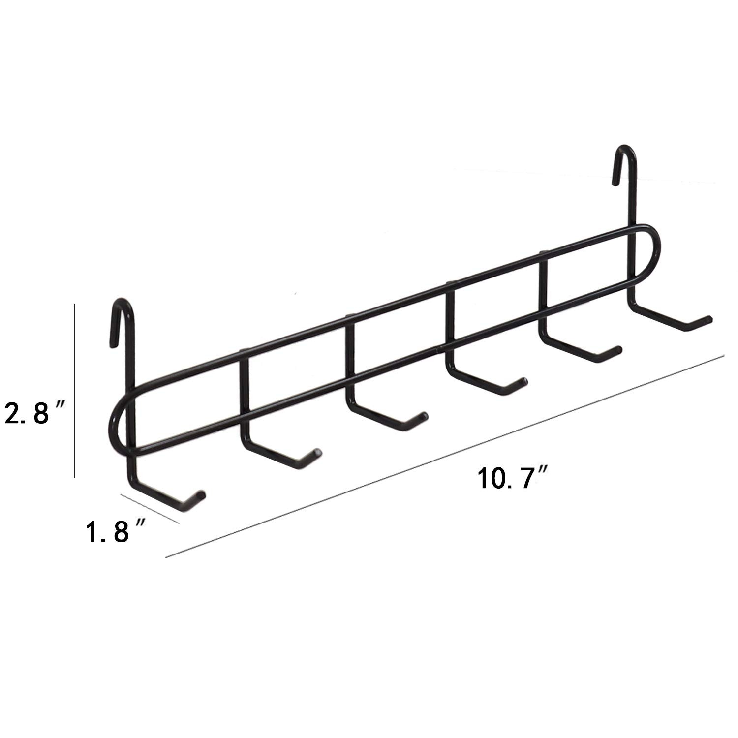 Storage Hooks Rack, 2 Pack - Iron Wire Grid Hooks for Wall Mount Storage and ...