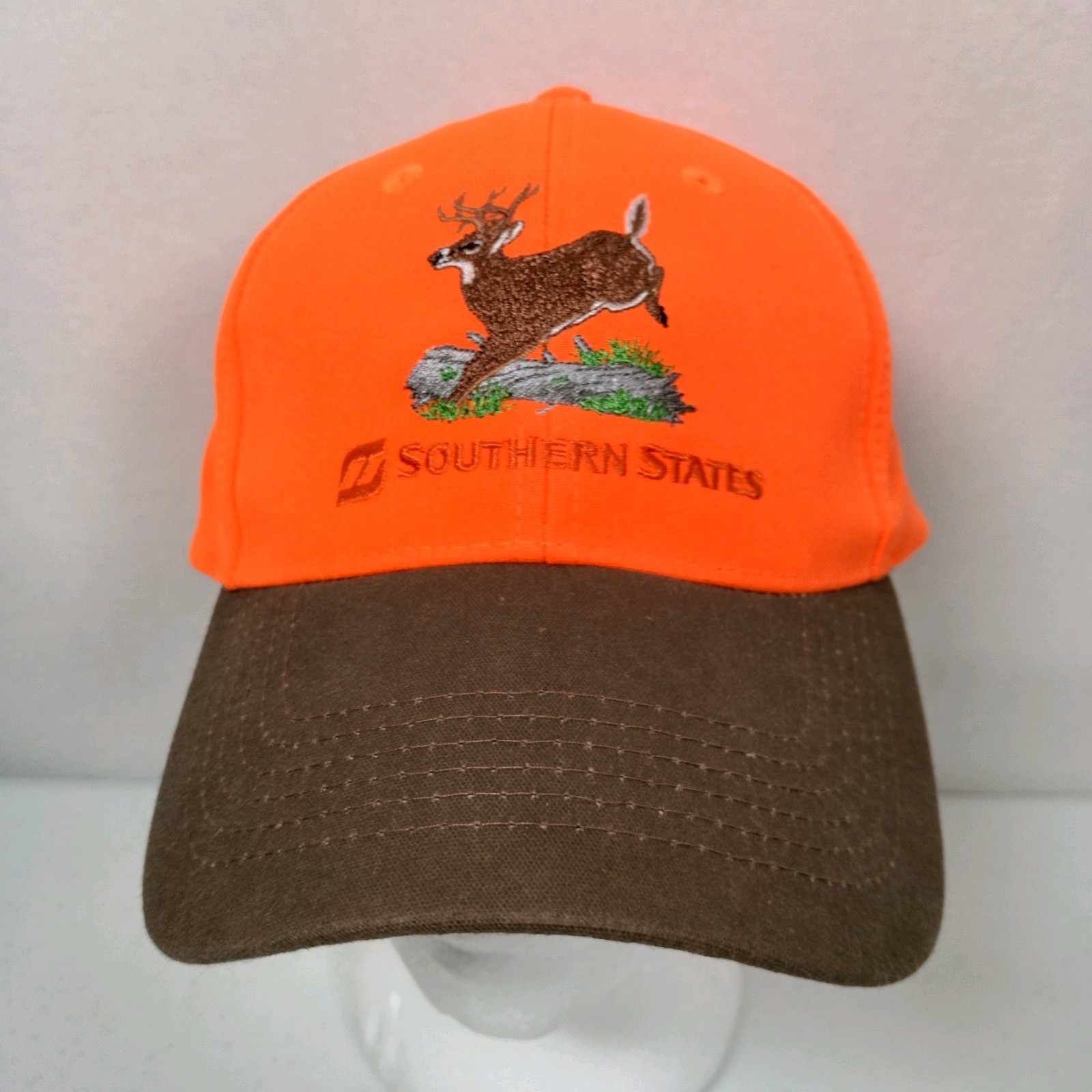 Southern States Deer Cap Hat Hunting Blaze Orange Canvas Farm Ag Buck Hunt Farm