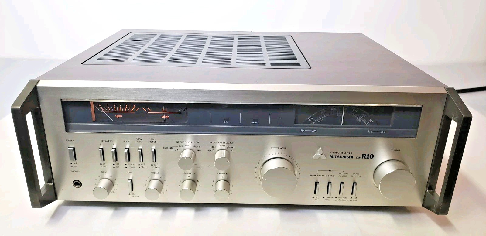 Vintage TESTED- MITSUBISHI DA-R10 STEREO RECEIVER-JAPAN -CLEANED | WORKS