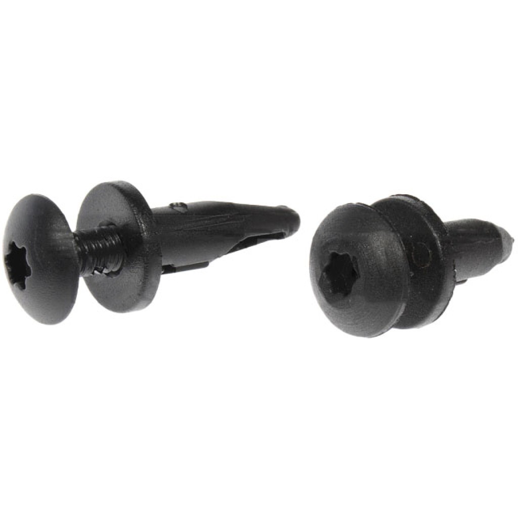 Push Retainer Assortments | Plastic Case Material | Black | Screw Head