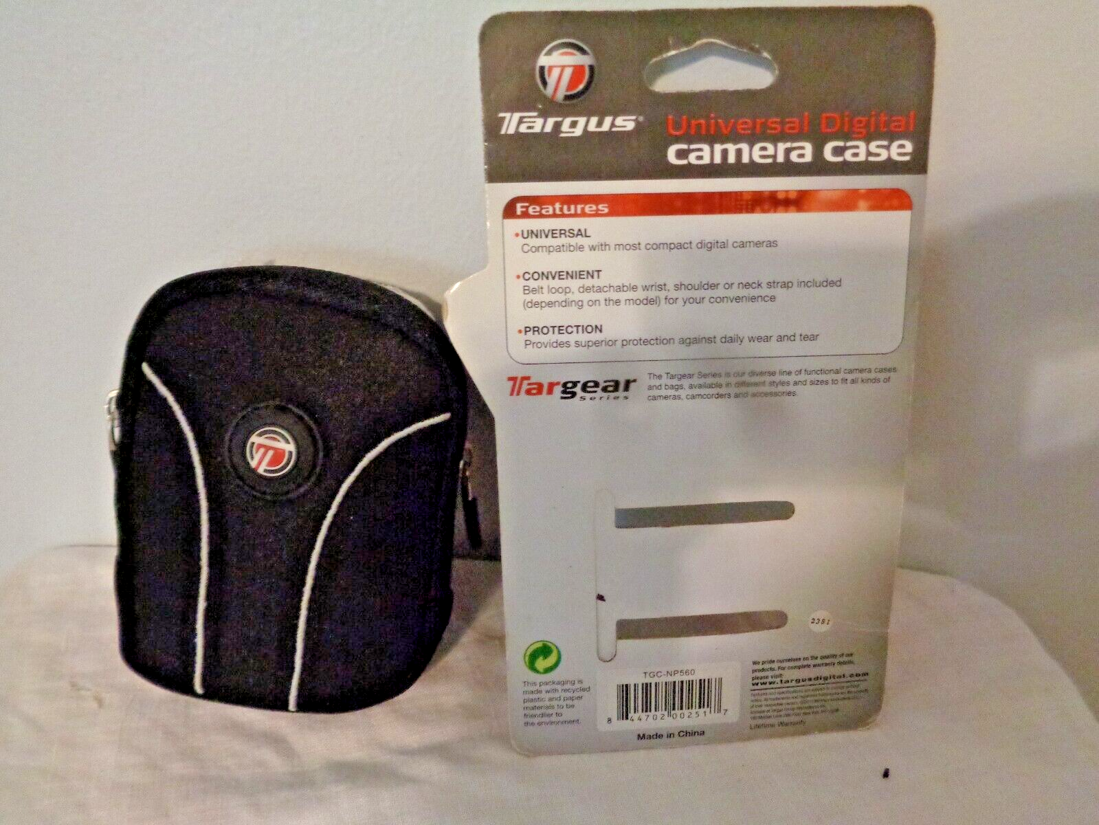 Targus Universal Compact Digital Camera Case Built in Belt Quick Release Access