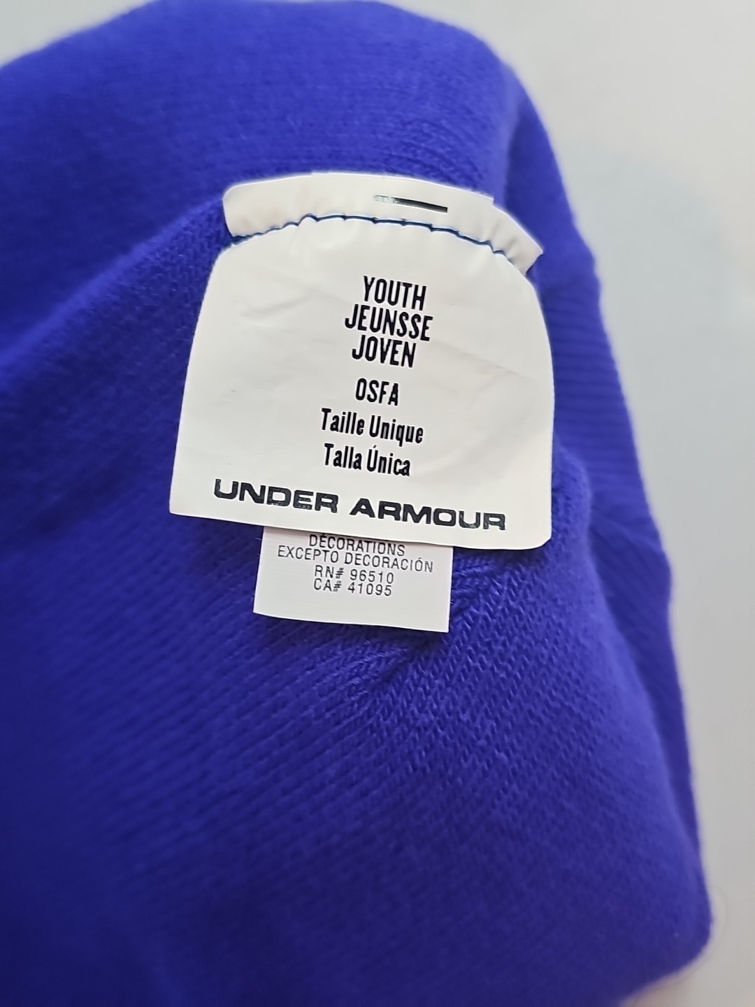 Under Armour Youth Beanie purple nice pre owned OSFA